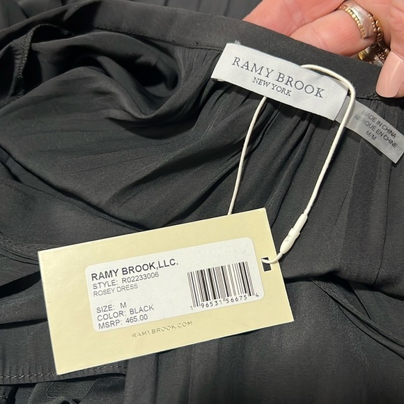 Ramy Brook NWT Black Rosey Mini Dress Size M - Picture 9 of 12